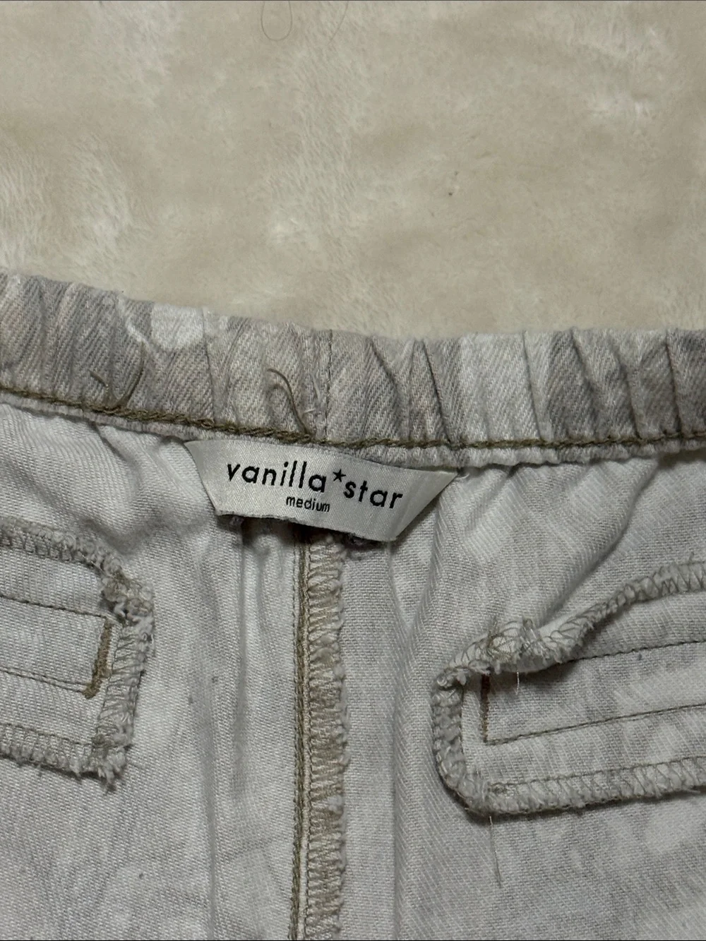Vanilla Star Gray Camouflage Drawstring Joggers - Picture 2 of 3